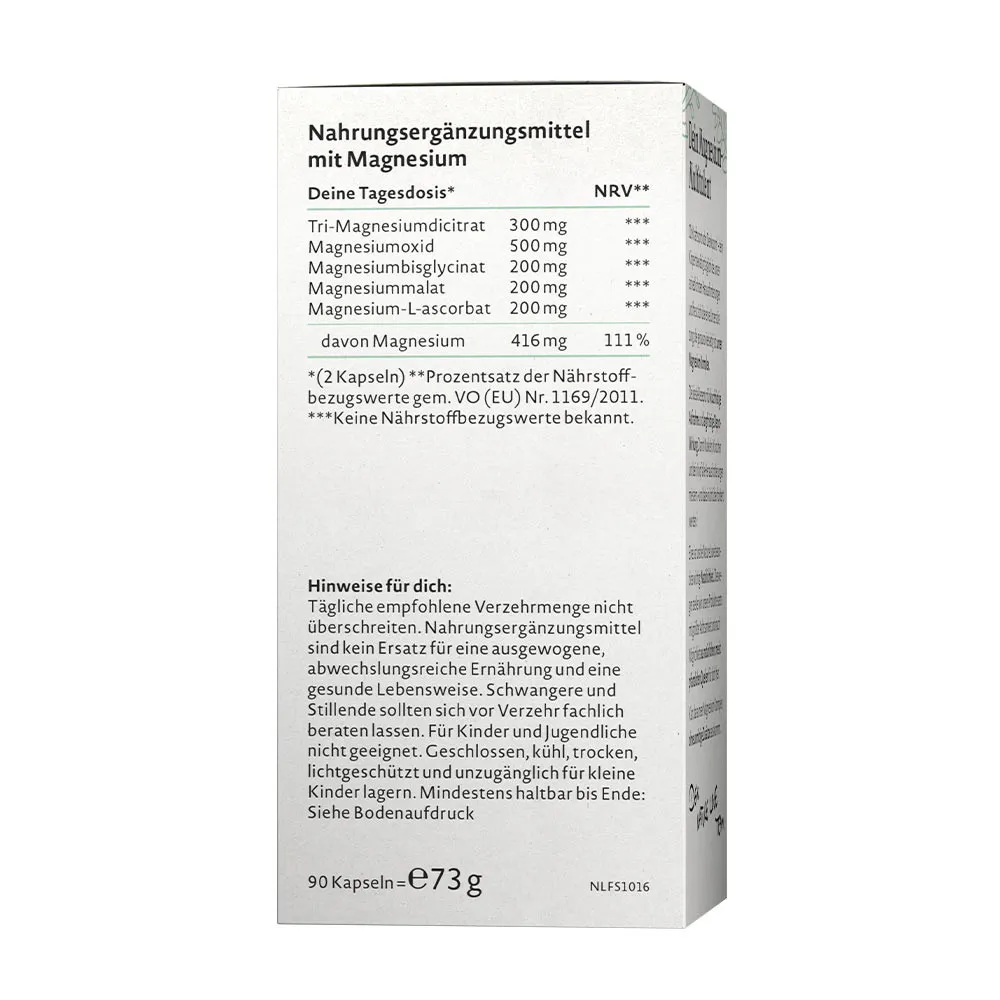 Nature Love Magnesium Komplex (90 Veg Capsules) - Imagen 2