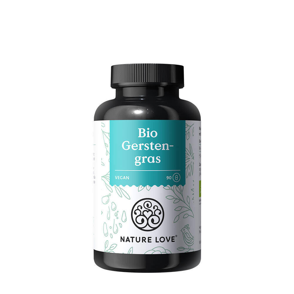 Nature Love Organic Barley Grass (90 Veg Capsules) - Viking Supplements