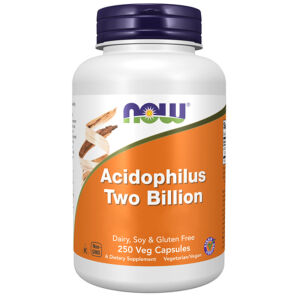 Now Foods Acidophilus Two Billion, 250 cápsulas vegetales - Viking Supplements