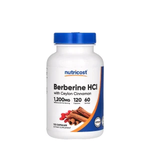 Nutricost: clorhidrato de berberina con canela de Ceilán (120 cápsulas) - Viking Supplements