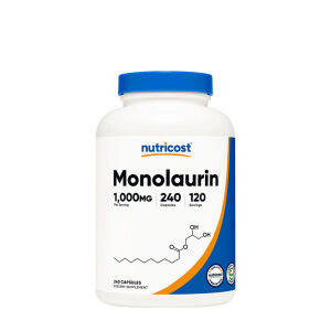 Cápsulas de monolaurina de Nutricost (240 cápsulas) - Viking Supplements