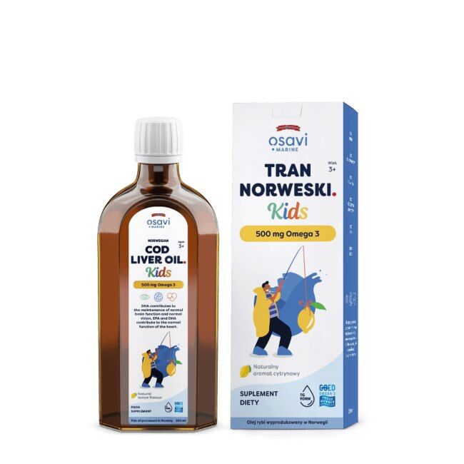 Aceite de hígado de bacalao noruego OSAVI para niños