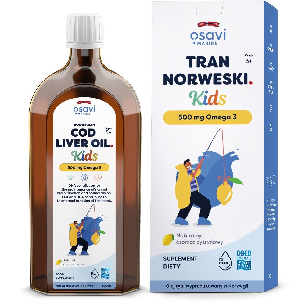 Aceite de hígado de bacalao noruego OSAVI para niños