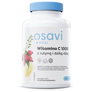 OSAVI Vitamina C 1000 con rutina y escaramujo (120 cápsulas vegetales) - Viking Supplements