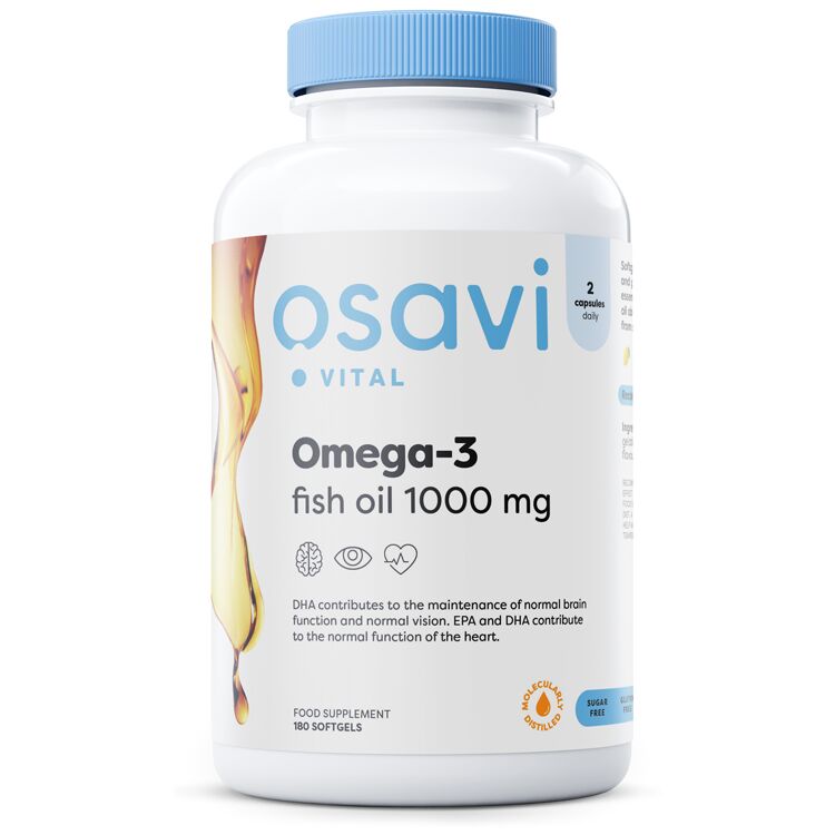 Aceite de pescado omega-3 destilado molecularmente