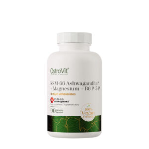 Ostrovit KSM-66 Ashwagandha® + Magnesio + B6 P-5-P (90 cápsulas vegetales) - Viking Supplements