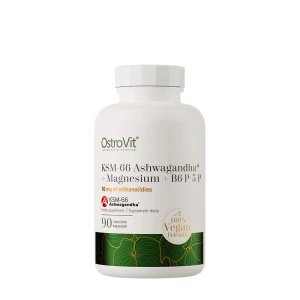 Ostrovit KSM-66 Ashwagandha® + Magnesio + B6 P-5-P (90 cápsulas vegetales) - Viking Supplements