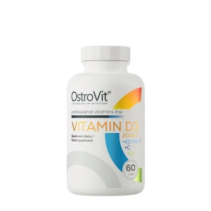 Ostrovit Vitamina D3 2000 UI + K2 MK-7 + C + Zinc (60 cápsulas) - Viking Supplements