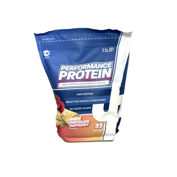 Trained by JP - Performance Protein, White Chocolate Raspberry - 1000g
