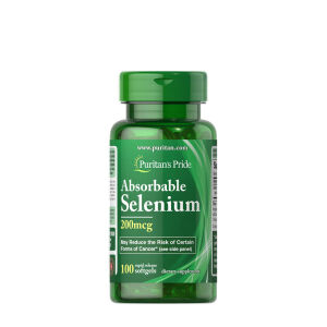 Puritan's Pride Selenio absorbible 200 mcg (100 cápsulas blandas) - Viking Supplements