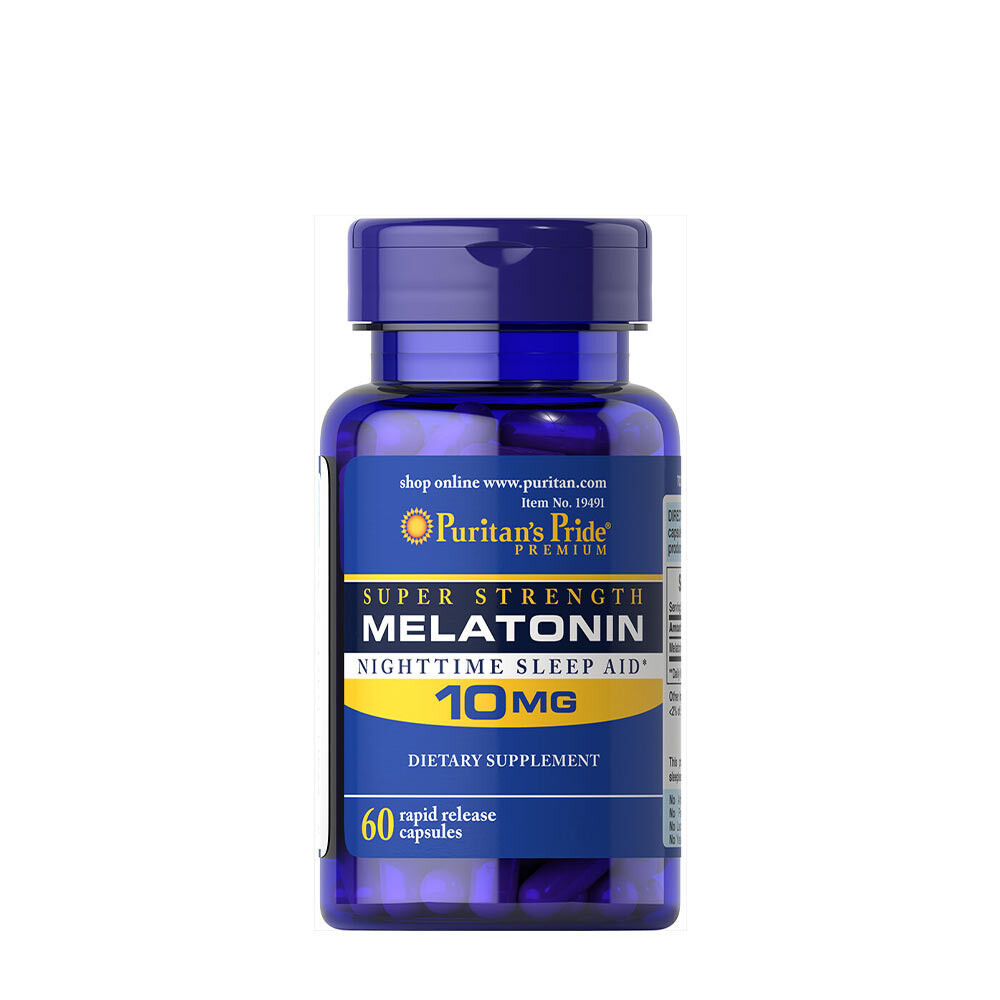 Puritans Pride Melatonina 10 mg (60 cápsulas) - Viking Supplements