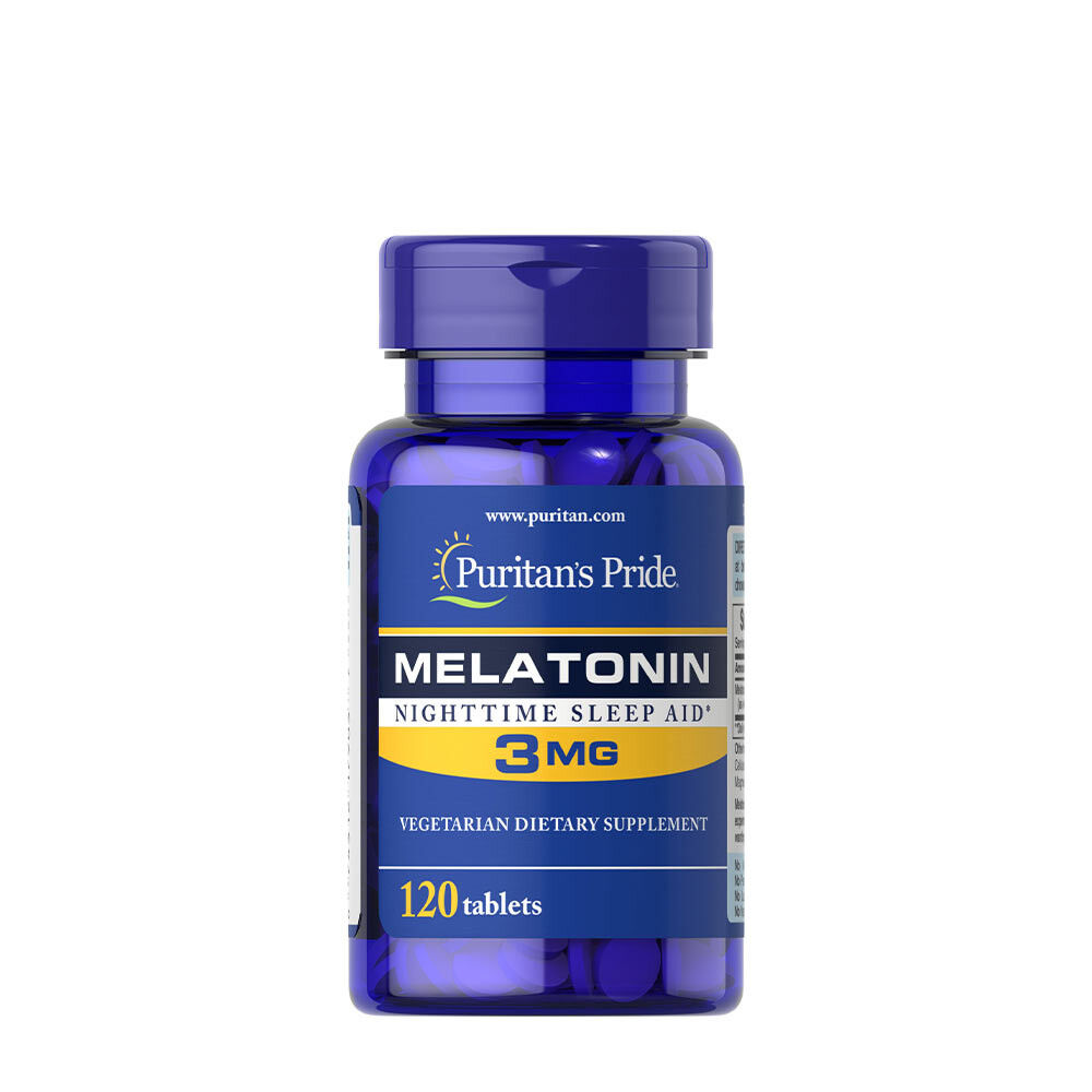 Puritans Pride Melatonina 3 mg (120 comprimidos) - Viking Supplements