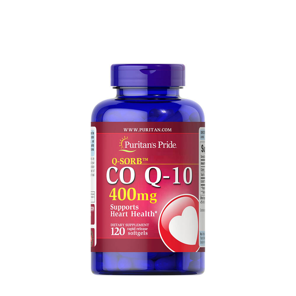 Puritan's Pride Q-Sorb™ CO Q-10 400 mg (120 cápsulas blandas) - Viking Supplements