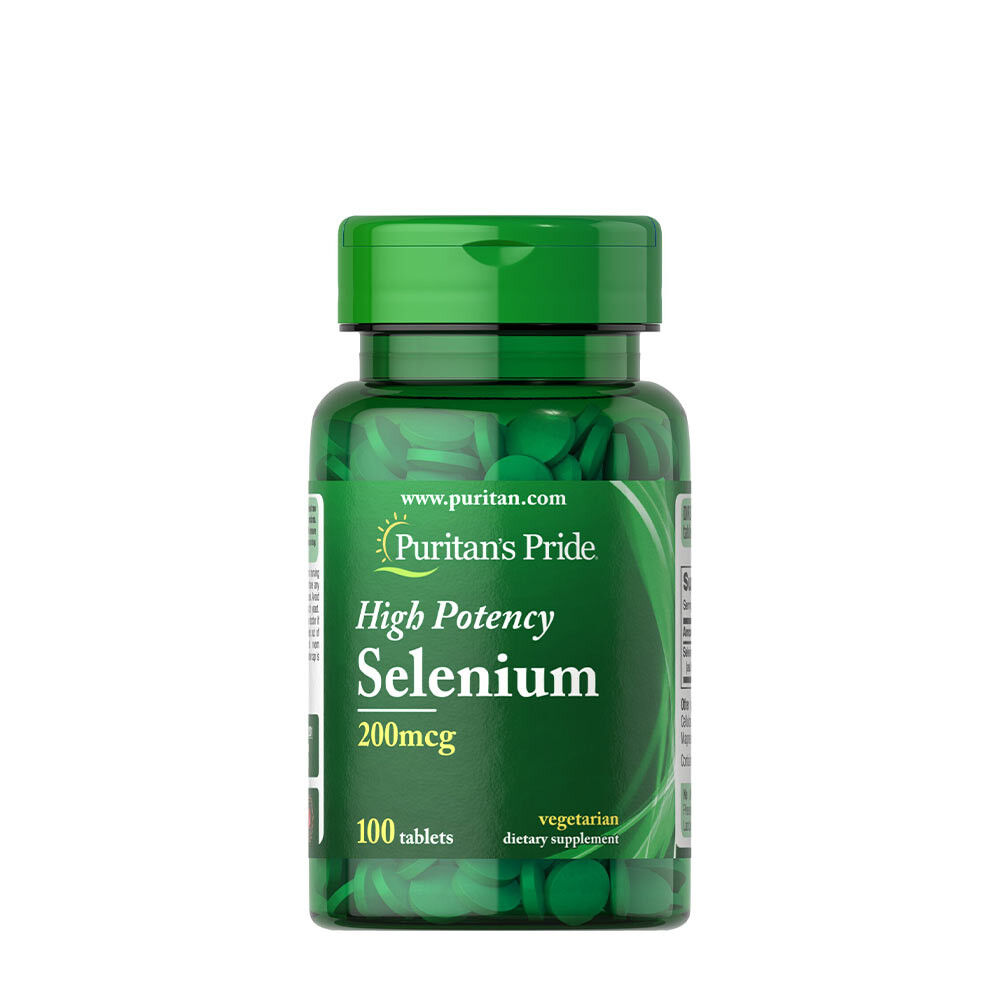 Puritan's Pride Selenio 200 mcg (100 comprimidos) - Viking Supplements