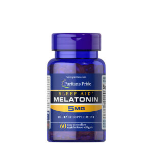 Puritan's Pride Sleep Aid Melatonina 5 mg (60 cápsulas blandas) - Viking Supplements