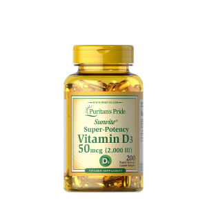 Puritans Pride Vitamina D3 2000 UI (200 cápsulas blandas) - Viking Supplements