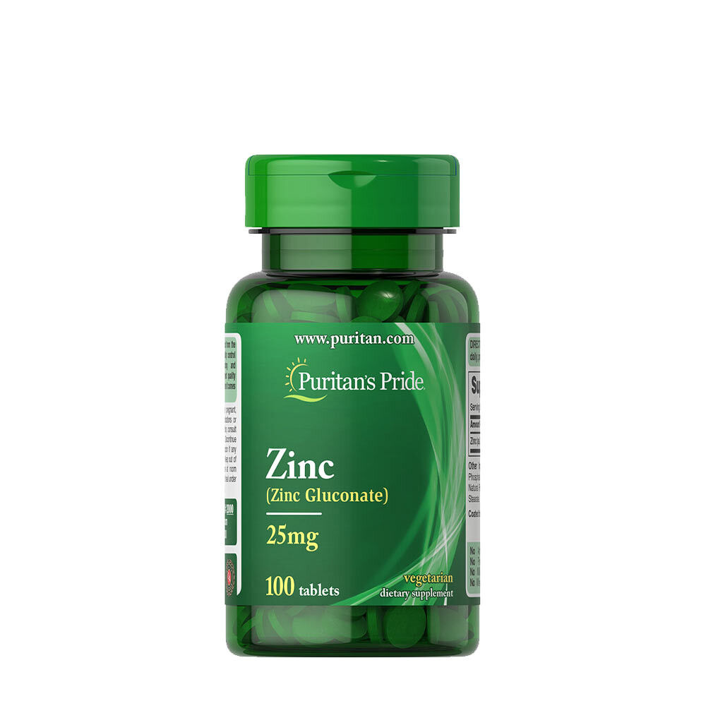 Puritan's Pride Zinc 25 mg (100 comprimidos) - Viking Supplements