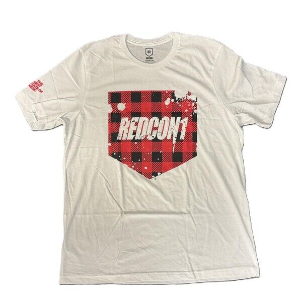 Redcon1 - Camiseta con escudo a cuadros rojos - XX-Large - Viking Supplements
