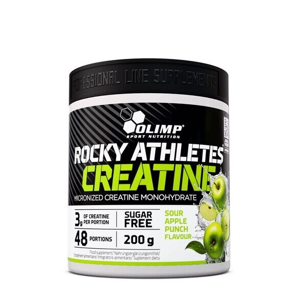 Olimp Nutrition - Rocky Athletes Creatine, Sour Apple Punch - 200g