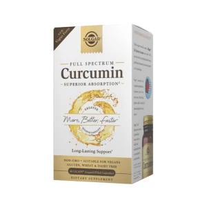 SOLGAR Curcumin Full Spectrum Vegan Form (60 caps) - Viking Supplements