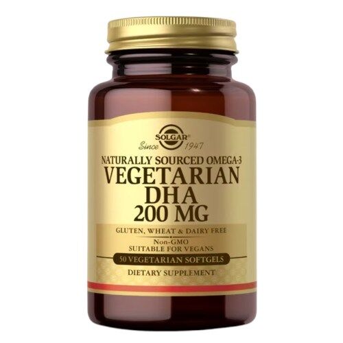 SOLGAR Omega-3 Vegetarian DHA 200 mg (50 bløde kapsler)