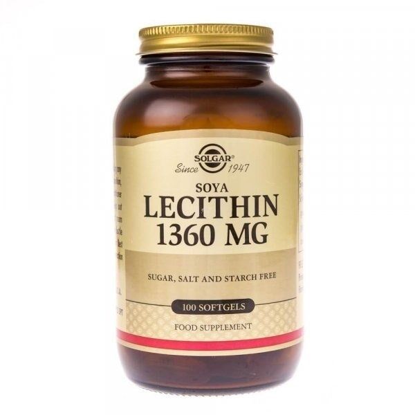 SOLGAR Lecitina de soja (100 cápsulas) - Viking Supplements