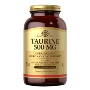 SOLGAR Taurina 500 mg (250 cápsulas vegetales) - Viking Supplements