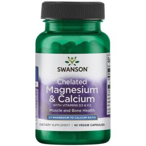 SWANSON Albion: quelatos de magnesio y calcio con D-3 y K-2 - Viking Supplements