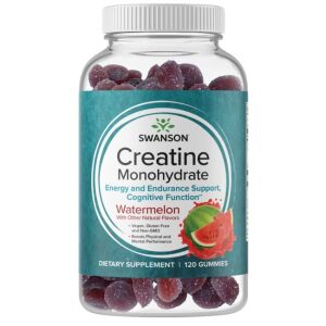 SWANSON Monohidrato de creatina con sabor a sandía (120 gominolas) - Viking Supplements