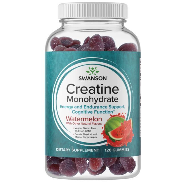 SWANSON Monohidrato de creatina con sabor a sandía (120 gominolas) - Viking Supplements