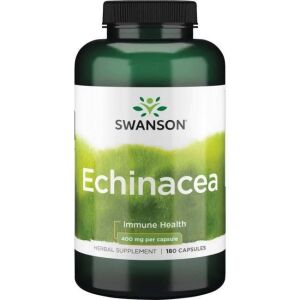 SWANSON Echinacea 400 mg, 180 cápsulas - Viking Supplements