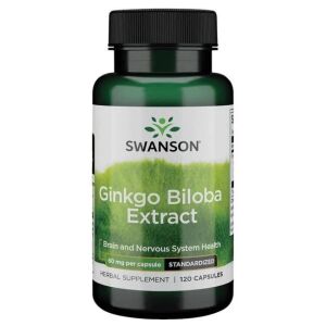 SWANSON Extracto de ginkgo biloba GinkgoSelect 60 mg, 120 cápsulas - Viking Supplements