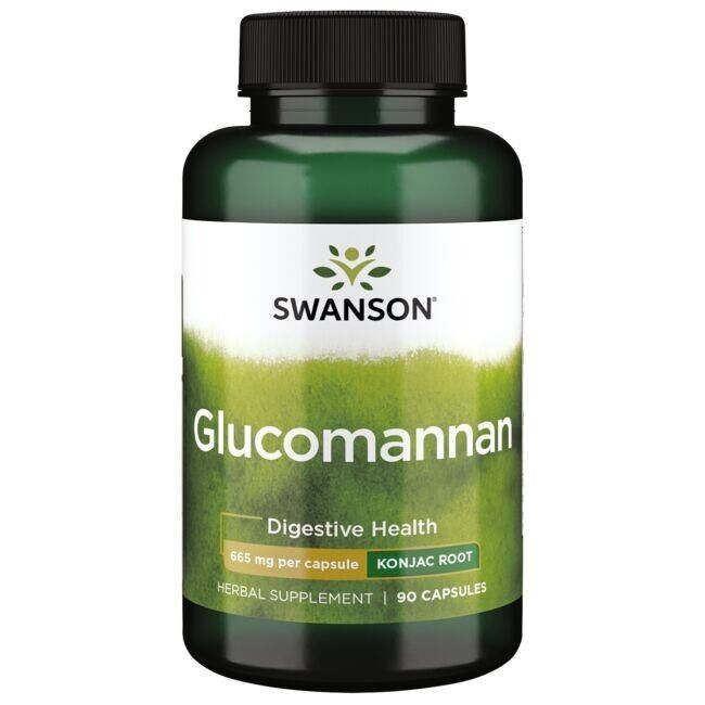 SWANSON Glucomanano 665 mg, 90 cápsulas - Viking Supplements