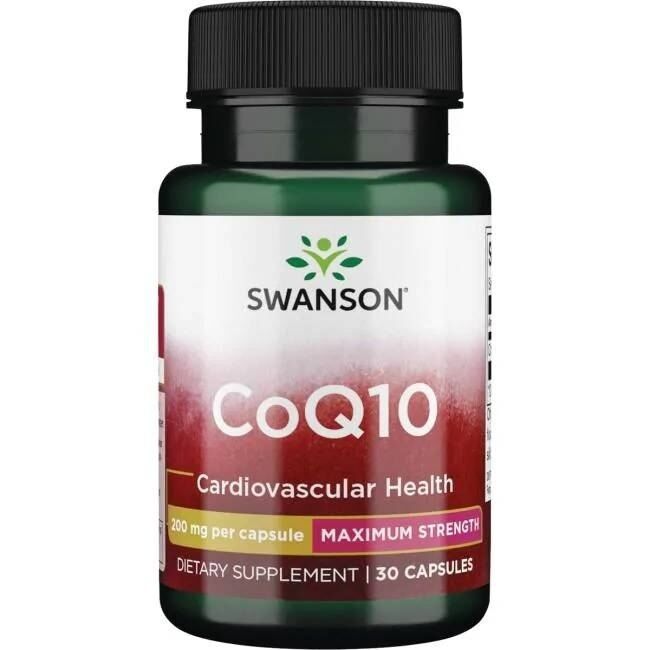 SWANSON Coenzima Q10 200 mg, 30 cápsulas - Viking Supplements