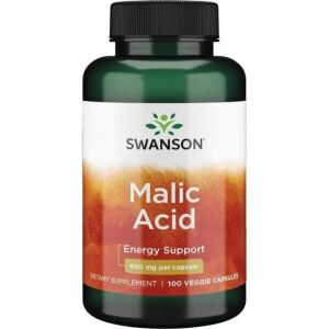 SWANSON Ácido málico 600 mg, 100 cápsulas - Viking Supplements