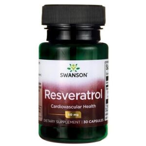 SWANSON Resveratrol 50 mg, 30 cápsulas - Viking Supplements