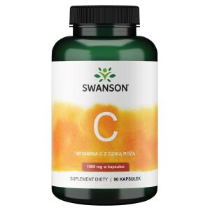 SWANSON Vitamina C 1000 + rosa mosqueta, 90 cápsulas - Viking Supplements