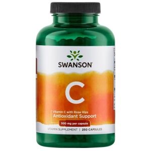 SWANSON Vitamina C 500 + rosa mosqueta 250 cápsulas - Viking Supplements