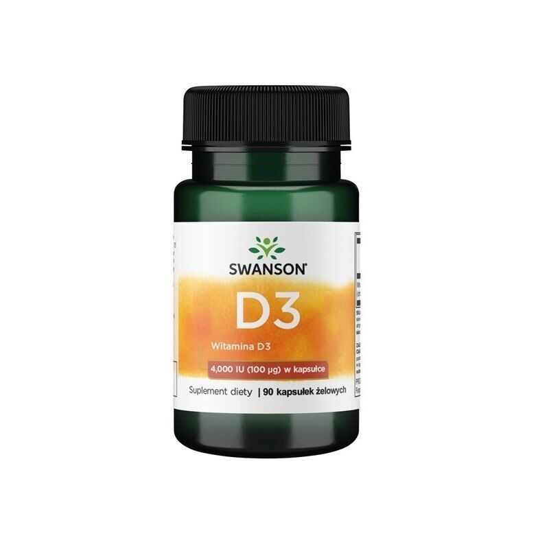 SWANSON Vitamina D-3 4000 UI, 90 cápsulas - Viking Supplements
