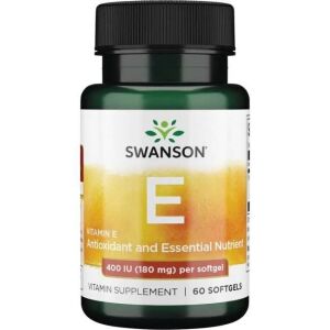 SWANSON Vitamina E 400 UI, 60 cápsulas - Viking Supplements