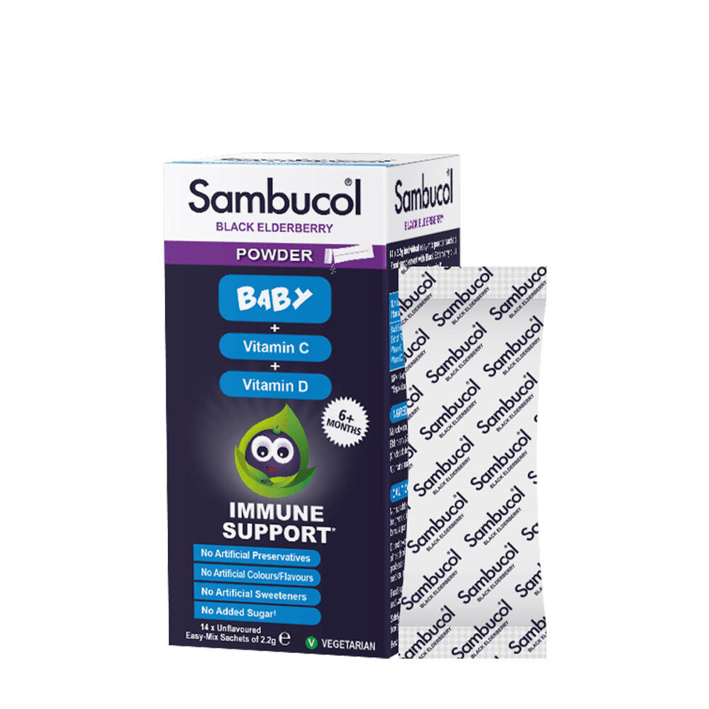 Polvos para bebés Sambucol (14 sobres)