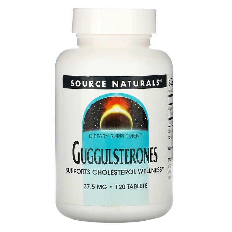 Source Naturals Guggulsteronas 37,5 mg, 120 comprimidos - Viking Supplements