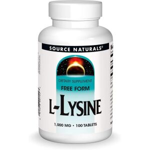 Source Naturals L-Lysine 1000mg 100 tablets - Viking Supplements