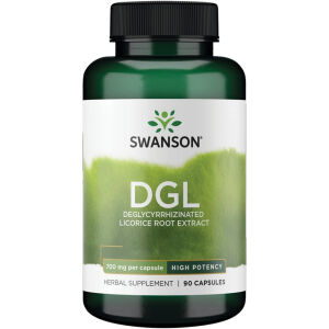 Swanson DGL de alta potencia, 700 mg, 90 cápsulas - Viking Supplements