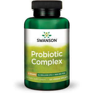 Complejo probiótico Swanson, 4.2 mil millones de UFC, 120 cápsulas vegetales - Viking Supplements