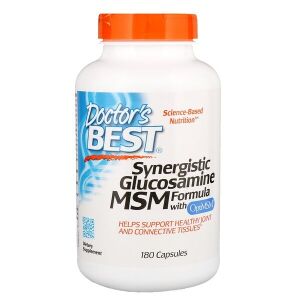 Fórmula sinérgica de glucosamina y MSM con OptiMSM - 180 cápsulas - Viking Supplements