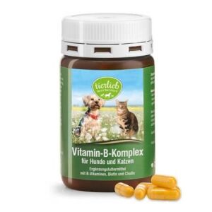 TIERLIEB Complejo vitamínico B para perros y gatos (120 cápsulas) - Viking Supplements