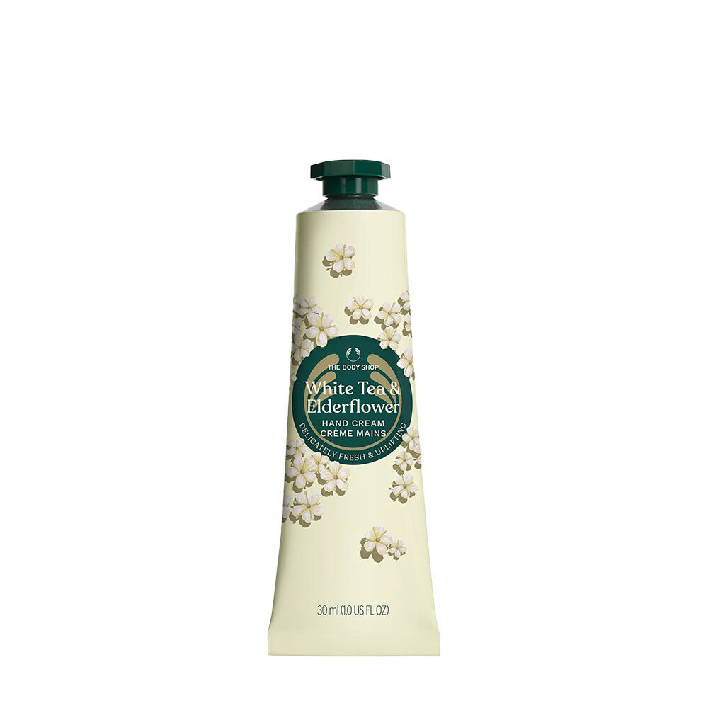 The Body Shop White Tea and Elderflower Hand Cream (30 ml) - Viking Supplements