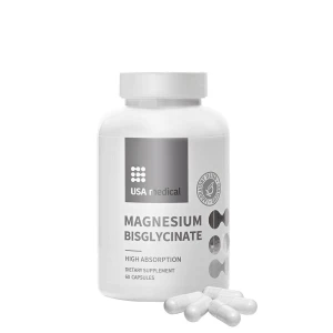 Bisglicinato de magnesio de uso médico de EE. UU. (60 cápsulas) - Viking Supplements