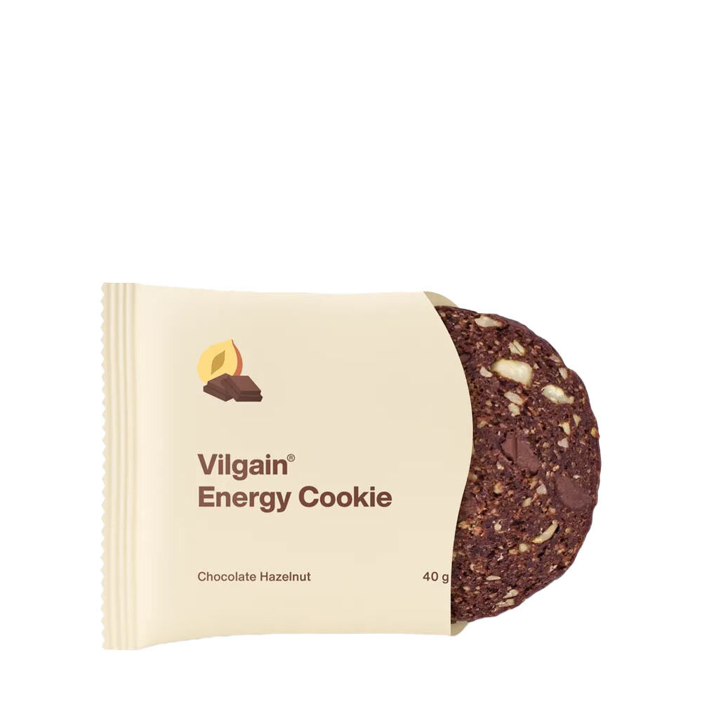 Galleta energética Vilgain BIO de chocolate y avellanas (40 g) - Viking Supplements